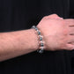 Super raw pyrite bracelet (Clear quartz + pyrite)