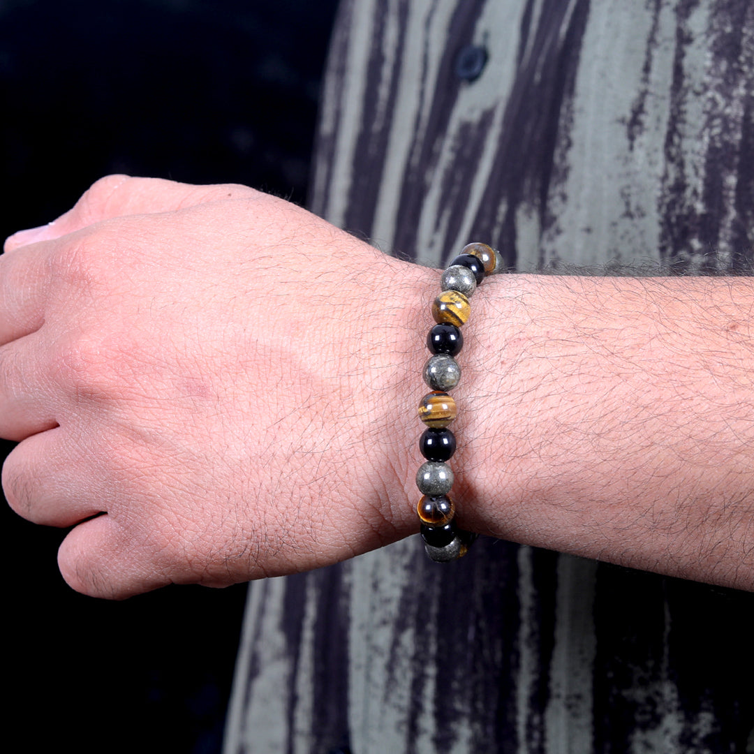 Money machine bracelet (With tiger eye)
