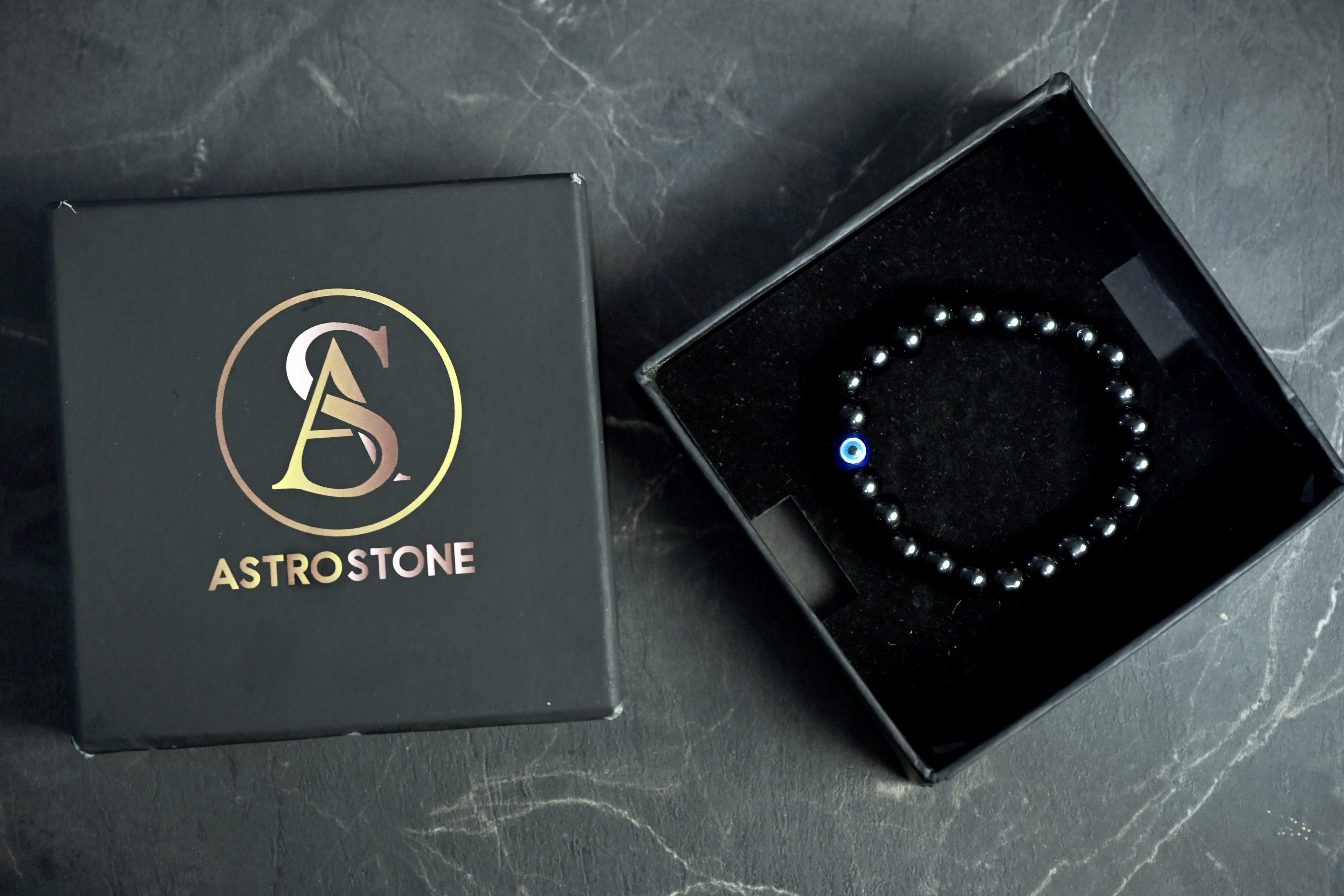 Nazar kawach bracelet (With black Obsidian)
