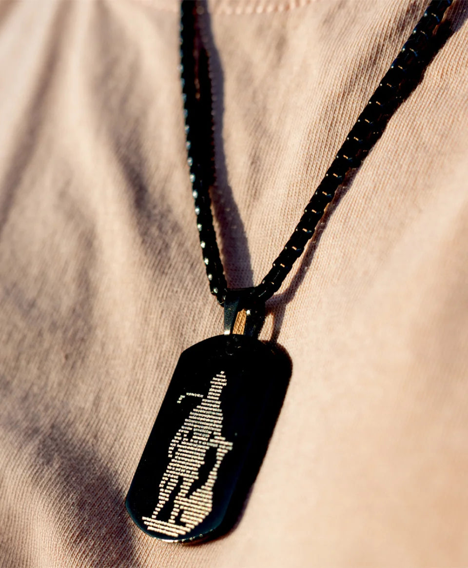 Hanuman Ji kawach pendant (Black)