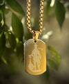 Hanuman Ji kawach pendant (Golden)