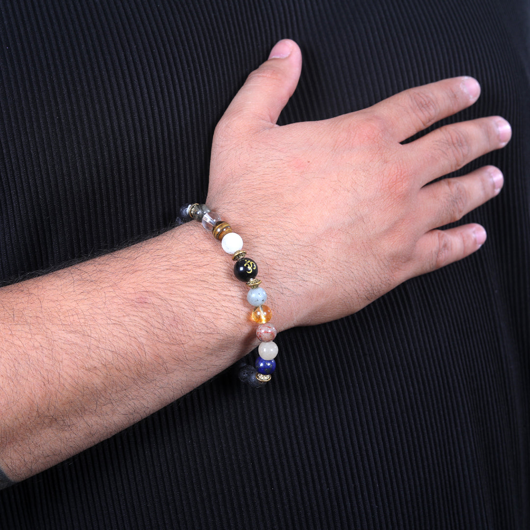 Energised Navgrah Shanti Bracelet - 10x Stronger (Energised from Prachin Iskon Temple Delhi)