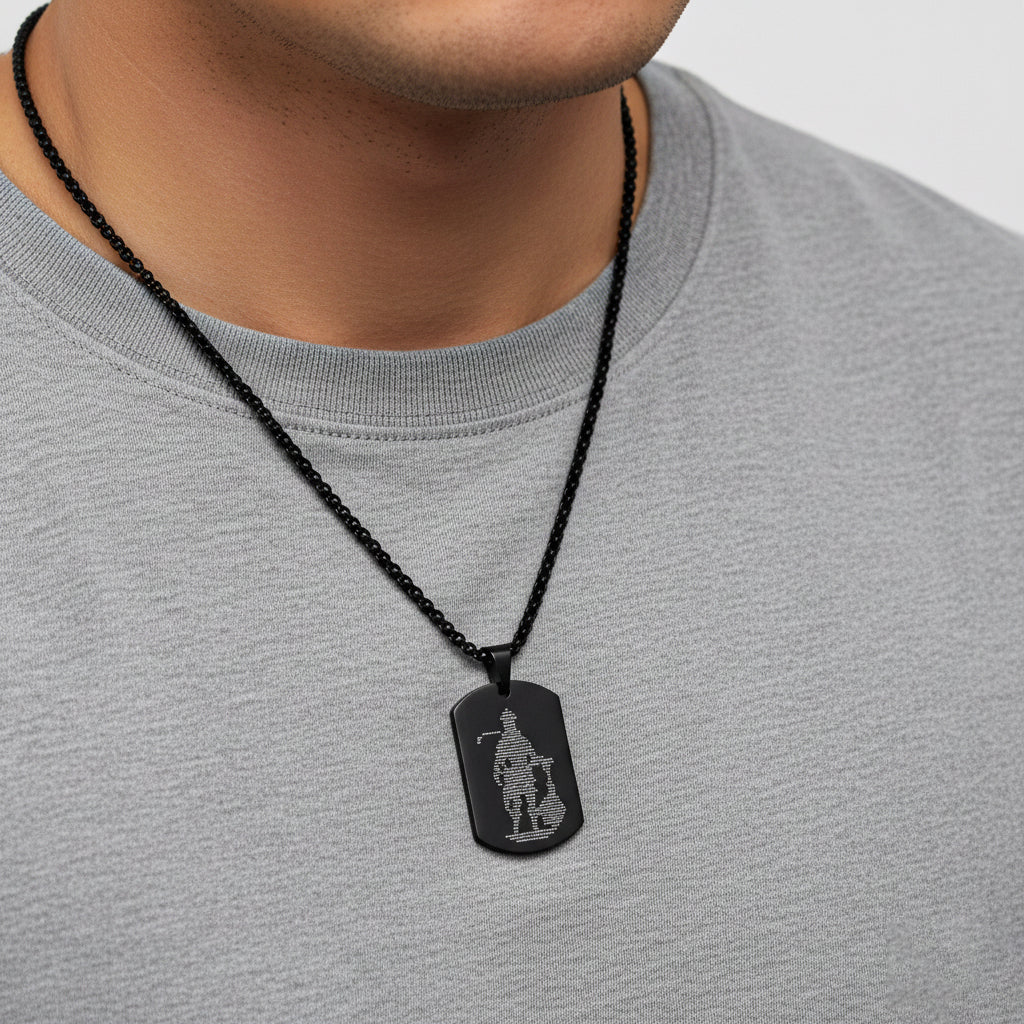 Hanuman Ji kawach pendant (Black)