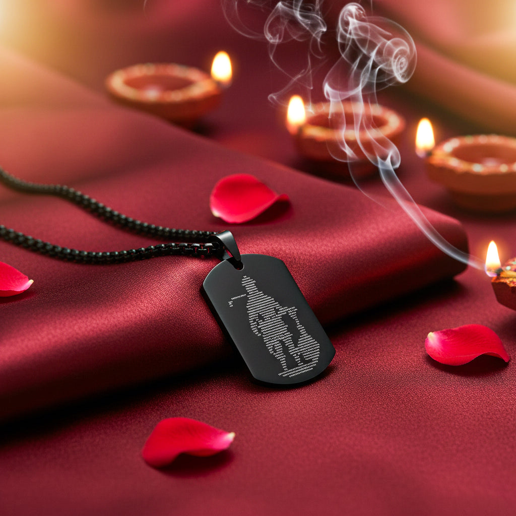 Hanuman Ji kawach pendant (Black)