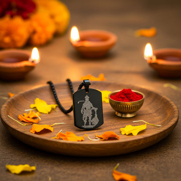 Hanuman Ji kawach pendant (Black)