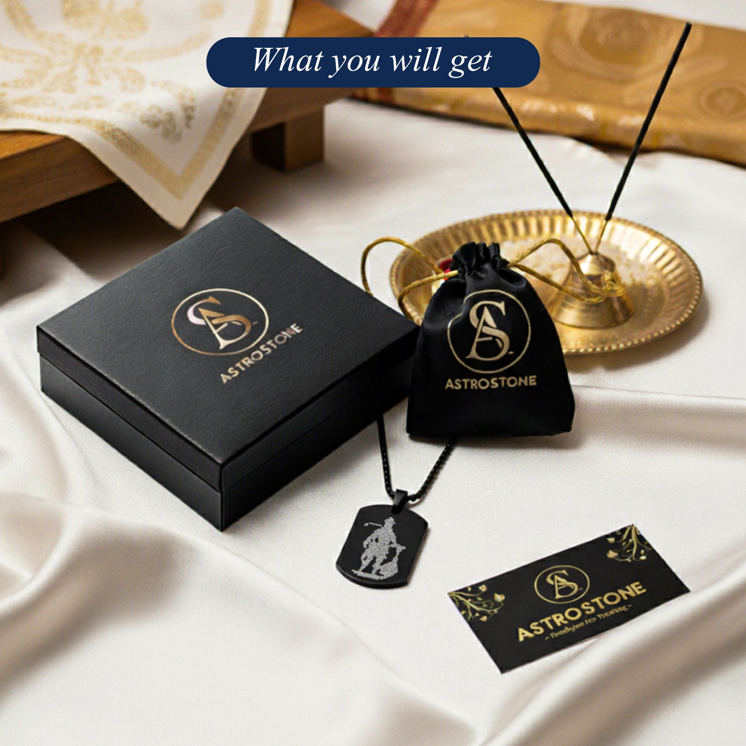 Hanuman Ji kawach pendant (Black)