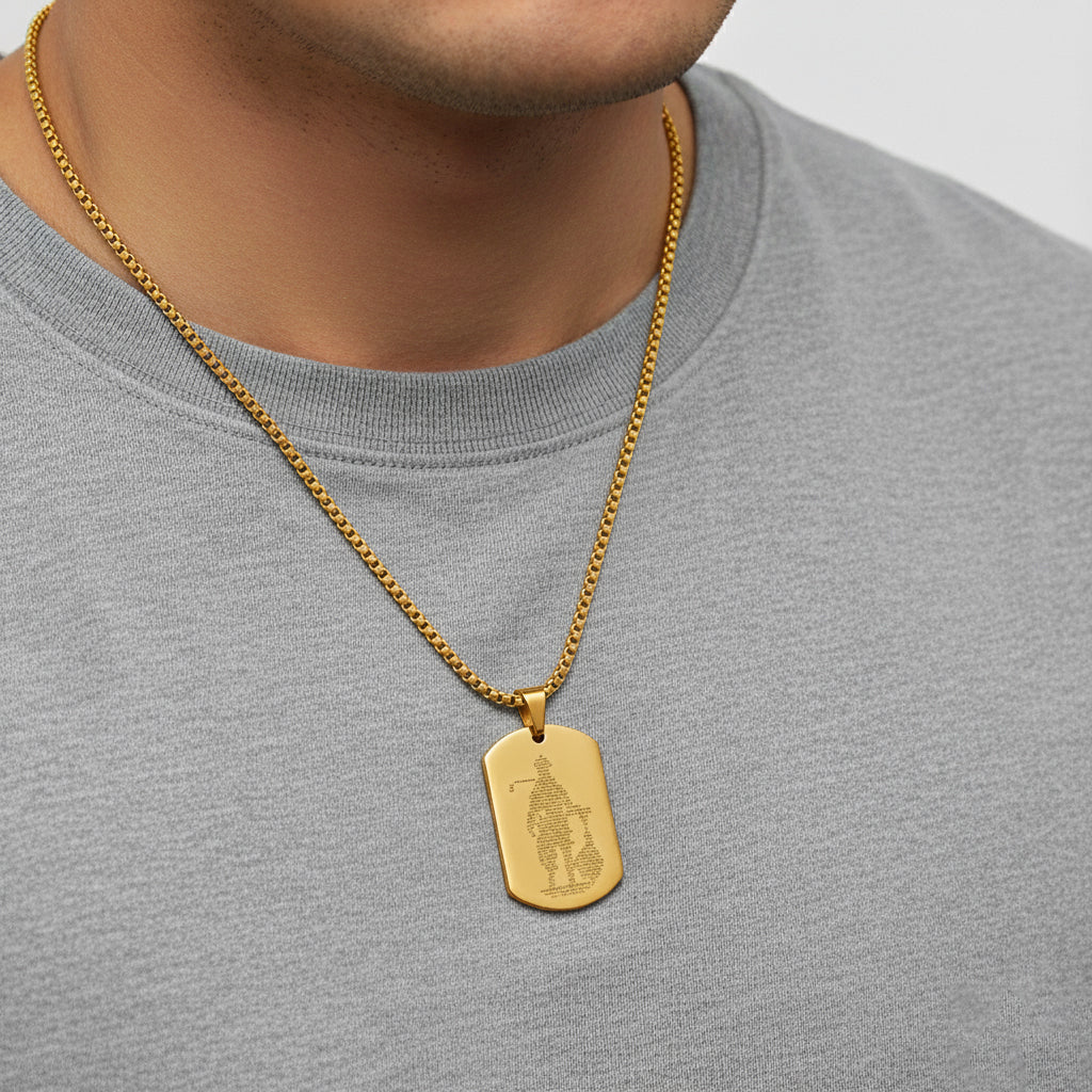 Hanuman Ji kawach pendant (Golden)