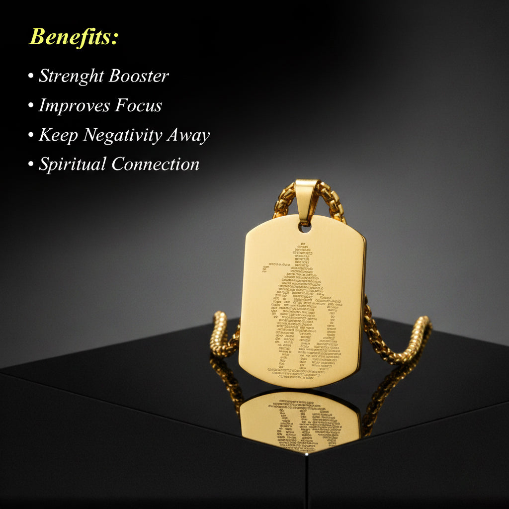 Hanuman Ji kawach pendant (Golden)