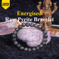 Energised Raw Pyrite Bracelet - 10x Stronger (Energised from Prachin Iskon Temple Delhi)