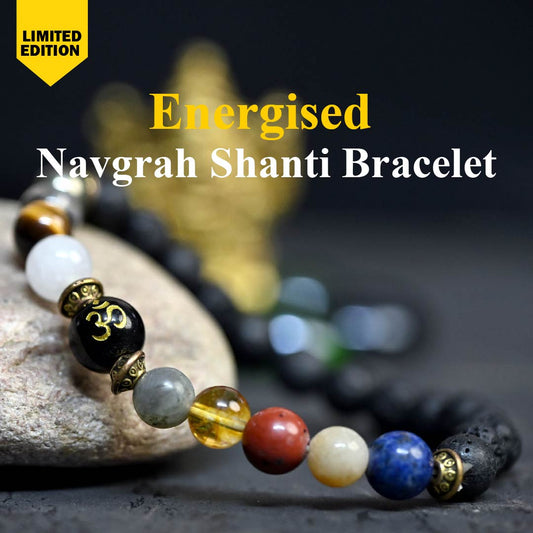 Energised Navgrah Shanti Bracelet - 10x Stronger (Energised from Prachin Iskon Temple Delhi)