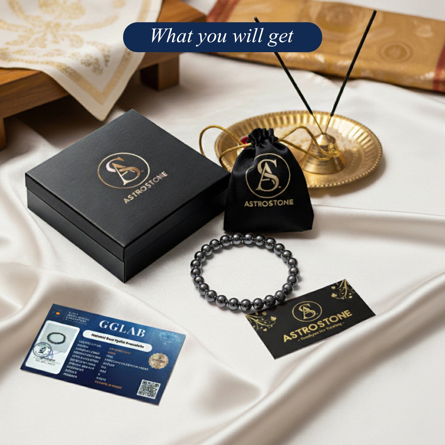 Karz Mukt Bracelet (With orignal silver hematite)