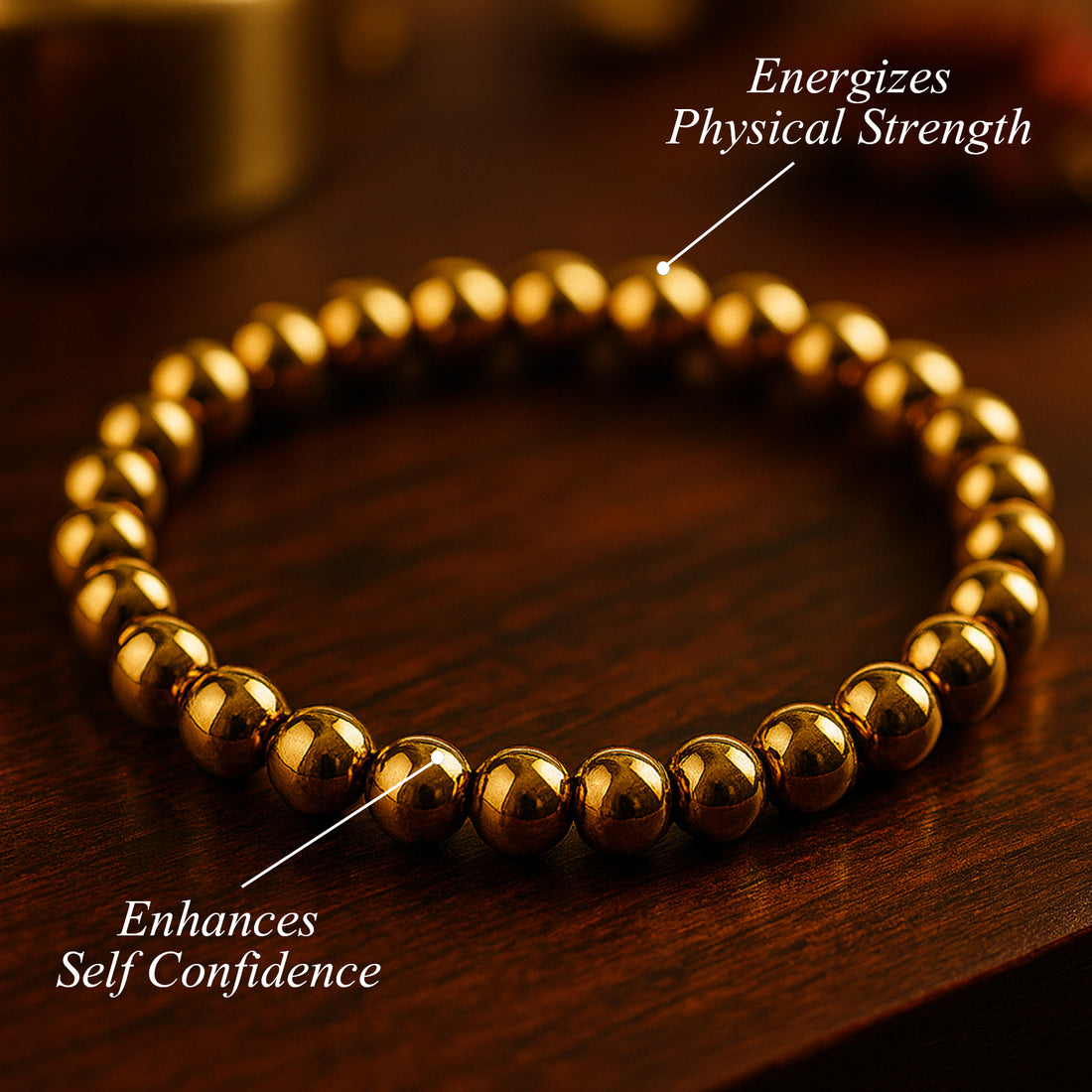 Money Maker Bracelet (With golden hematite)