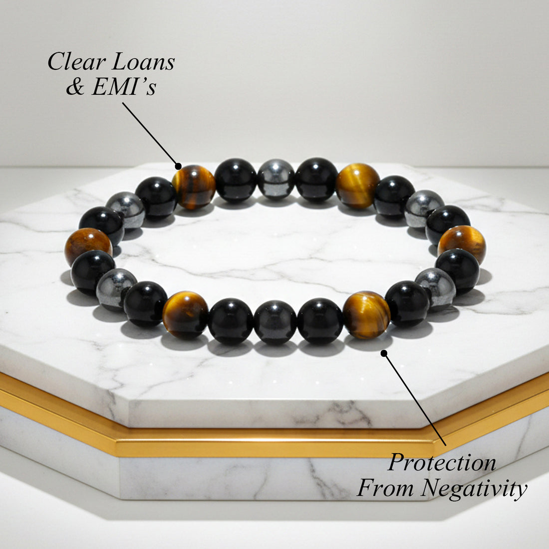 Money machine bracelet (With tiger eye)