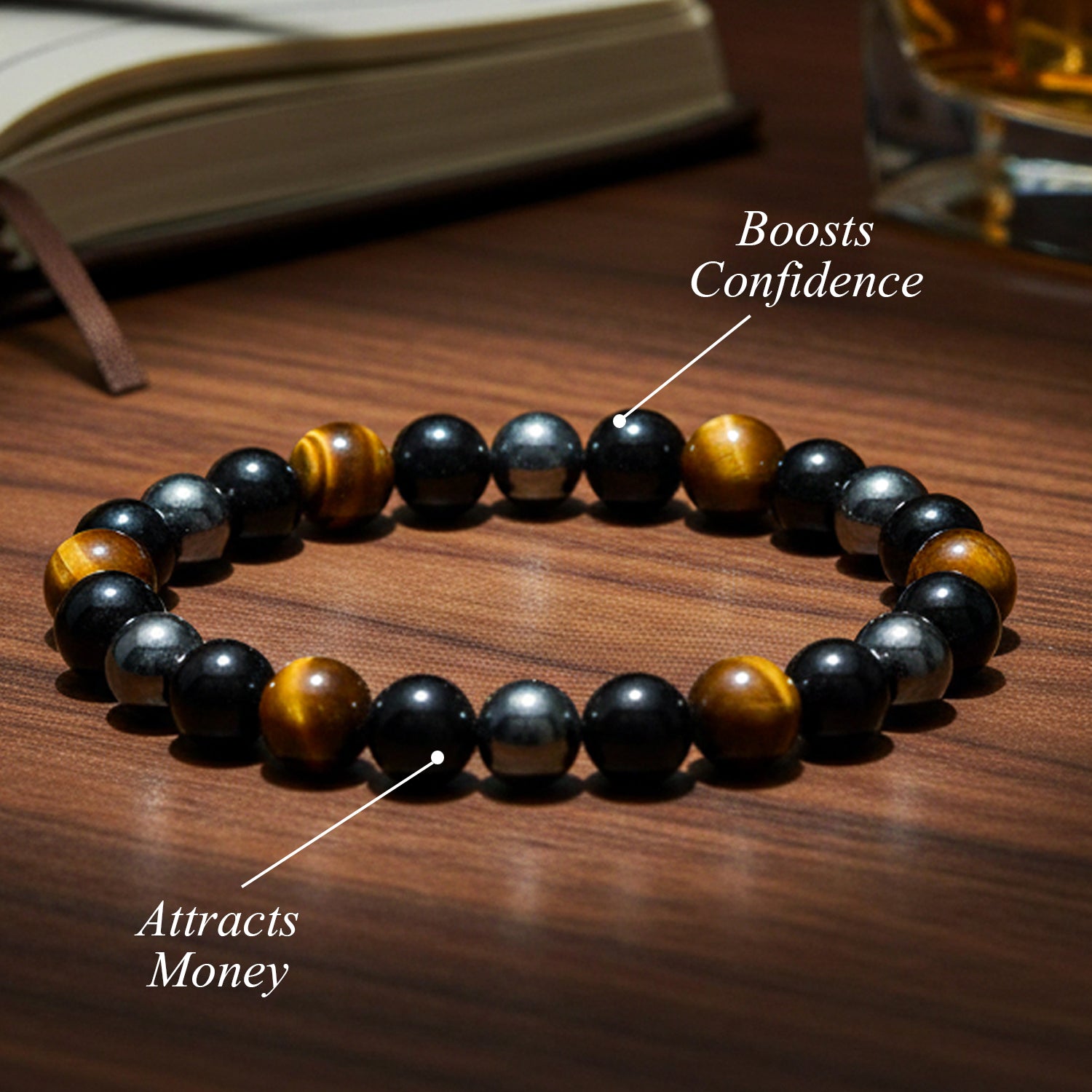 Money machine bracelet (With tiger eye)