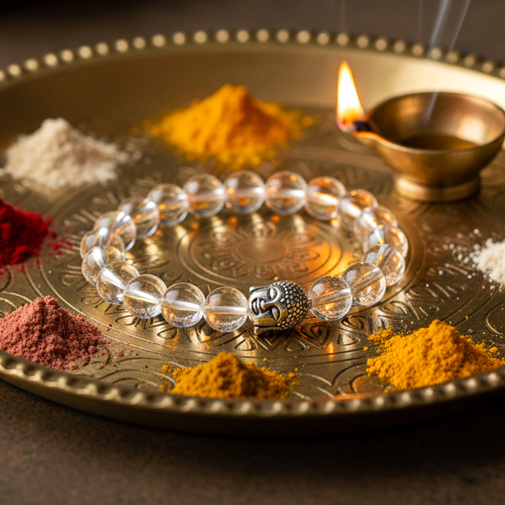 Natural Sphatik Crystal Bracelet