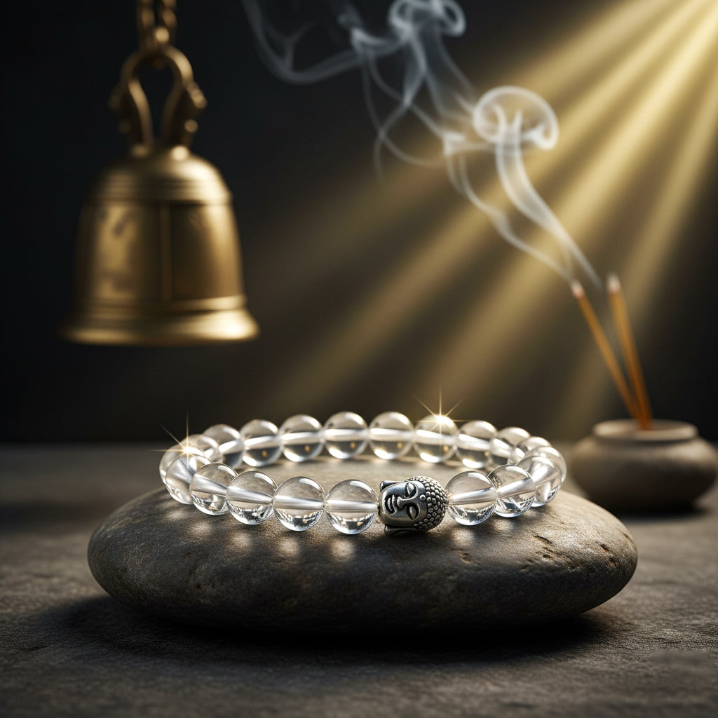 Natural Sphatik Crystal Bracelet