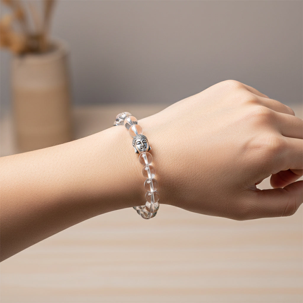 Natural Sphatik Crystal Bracelet