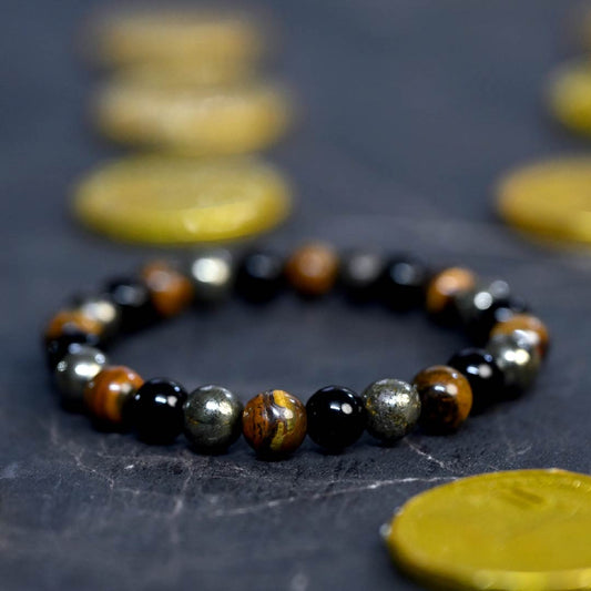 Money machine bracelet (With tiger eye)